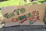 Salford Community Protest at Vimto Gardens